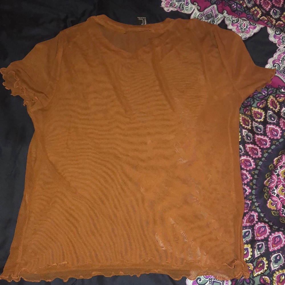 🍯 Brown Mesh top - Picture 5 of 5